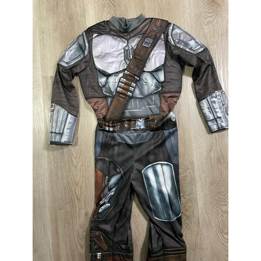 Star Wars The Mandalorian Beskar Armor Child Costume Medium Halloween Boys - Picture 9 of 12